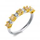 Diamant Ring 4er-Krappe 750er Weißgold / Gelbgold 1S908WG854-1 