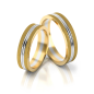 Preview: Stelmach Trauringe Weiss-Gelbgold 148