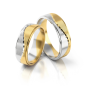 Preview: Stelmach Trauringe Weiss-Gelbgold 178