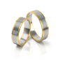 Preview: Stelmach Trauringe Weiss-Gelbgold 186