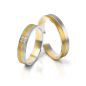 Preview: Stelmach Trauringe Weiss-Gelbgold 232