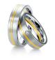 Preview: Breuning Trauringe Weiss-Gelbgold 48/033100 + 48/033110