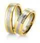 Preview: Breuning Trauringe Weiss-Gelbgold 48/036300 + 48/036310
