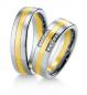 Preview: Breuning Trauringe Weiss-Gelbgold 48/036300 + 48/036310