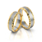 Preview: Stelmach Trauringe Weiss-Gelbgold 099