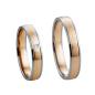 Preview: Kühnel Trauringe Weiss-Gelbgold 514774 + 514774