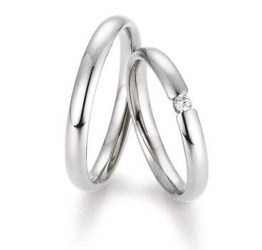 Gettmann Trauringe Weissgold 8063,30 + 8063,30