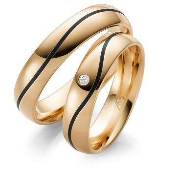 August Gerstner Trauringe Carbon 4/28555/5 + 28555/5