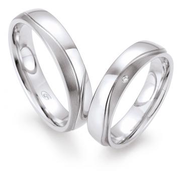 Gettmann Trauringe Weissgold 8370,50 + 8370,50
