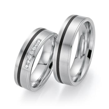 Bayer Trauringe Carbon 60 05518 /060 + 61 05518 /060