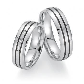 Bayer Trauringe Carbon 60 05519 /060 + 61 05519 /060