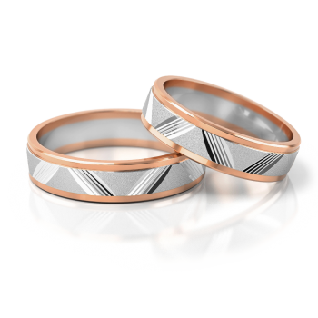 Preview: Stelmach Trauringe Weiss-Gelbgold 119