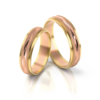 Preview: Stelmach Trauringe Weiss-Gelbgold 123