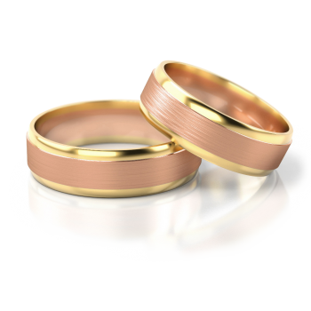 Preview: Stelmach Trauringe Weiss-Gelbgold Finsterwalde 136