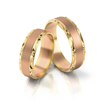 Preview: Stelmach Trauringe Weiss-Gelbgold 151