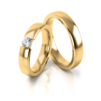 Preview: Stelmach Trauringe Weissgold 161