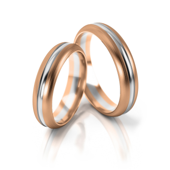 Preview: Stelmach Trauringe Weiss-Gelbgold 168