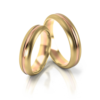 Preview: Stelmach Trauringe Weiss-Gelbgold 168