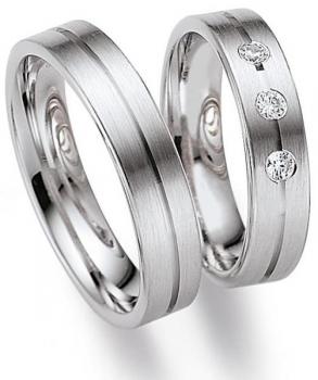 August Gerstner Trauringe Weissgold 4/20265/5 + 20265/5