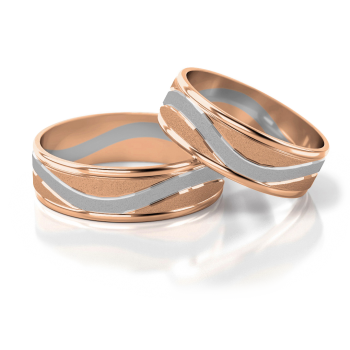 Preview: Stelmach Trauringe Weiss-Gelbgold 176