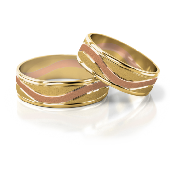 Preview: Stelmach Trauringe Weiss-Gelbgold 176