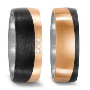 Titan Factory Trauringe 52533/001/003/G263 + 52533/001/000/G263