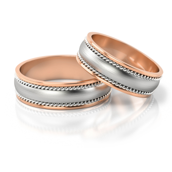 Preview: Stelmach Trauringe Weiss-Gelbgold 182