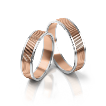 Preview: Stelmach Trauringe Weiss-Gelbgold 186