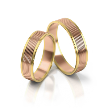 Preview: Stelmach Trauringe Weiss-Gelbgold 186