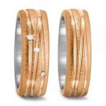 Titan Factory Trauringe 52532/008/003/G233 + 52532/008/000/G233