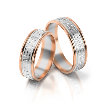 Preview: Stelmach Trauringe Weiss-Gelbgold 201