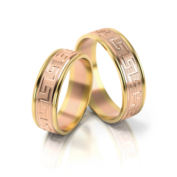 Preview: Stelmach Trauringe Weiss-Gelbgold 201