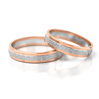 Preview: Stelmach Trauringe Weiss-Gelbgold 202