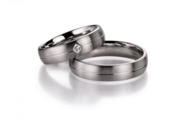 Fischer Trauringe Palladium 20 10103/050 + 21 10103/050