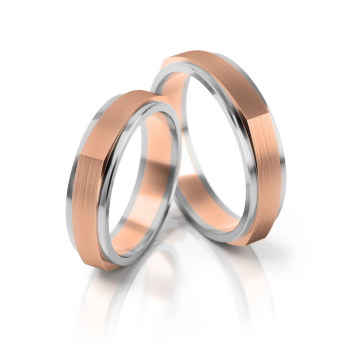 Preview: Stelmach Trauringe Weiss-Gelbgold 211