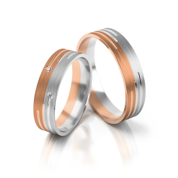 Preview: Stelmach Trauringe Weiss-Gelbgold 225