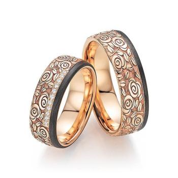 Fischer Trauringe Exclusive 23 1480/070 + 22 1480/070