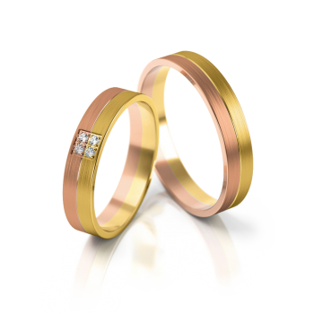 Preview: Stelmach Trauringe Weiss-Gelbgold 232