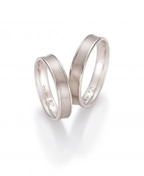 Preview: Nowotny-Collection Ruesch Trauringe Weissgold 33/30300-045 + 33/30300-045