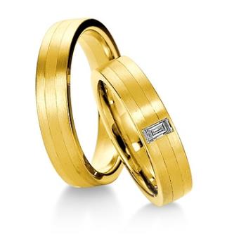 Preview: Breuning Trauringe Weiss-Gelbgold 48/036500+ 48/036510