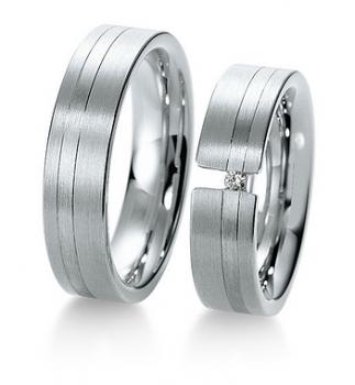 Preview: Breuning Trauringe Weiss-Gelbgold 48/040090+ 48/040100