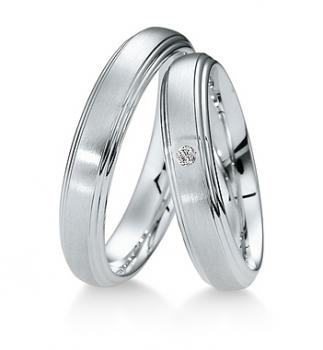 Breuning Trauringe Weissgold 48 040290 / 48 040300