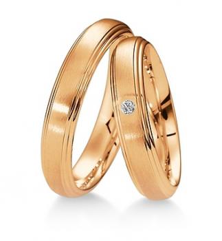 Preview: Breuning Trauringe Weissgold 48 040290 / 48 040300