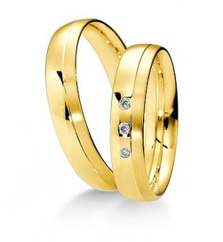 Preview: Breuning Trauringe Weissgold 48 040350 / 48 040360