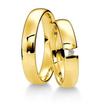 Preview: Breuning Trauringe Weissgold 48 040370 / 48 040380