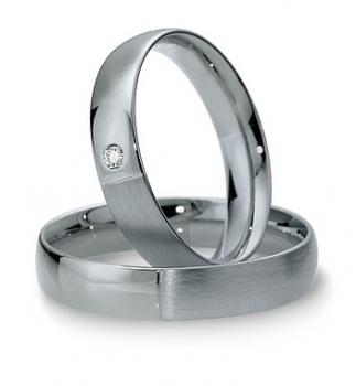 Preview: Breuning Trauringe Weiss-Gelbgold 48 040650 / 48 040660