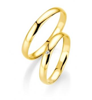 Preview: Breuning Trauringe Weissgold 48/04405+ 48/14405