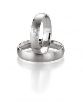 Breuning Trauringe Weissgold 48/04408+ 48/14408