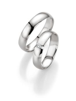 Breuning Trauringe Weissgold 48/04409+ 48/14409