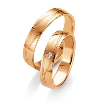 Preview: Breuning Trauringe Weissgold 48/07073 + 48/07074